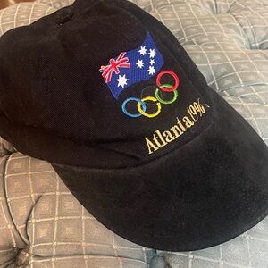 Atlanta 1996 Olympics Black Cap with Australian flag.